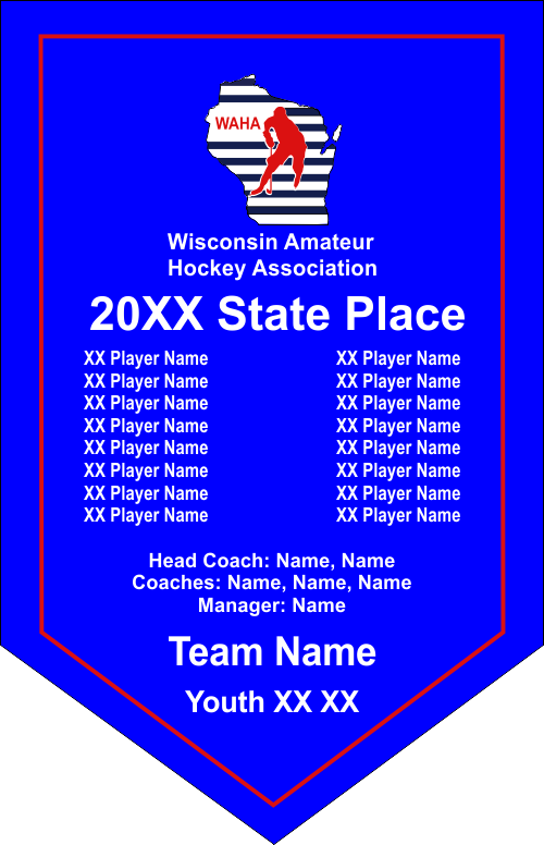 2026 WAHA TEAM BANNER 17X26 MINIMUM ORDER OF 8 BANNERS PER ORDER-ANY SIZE