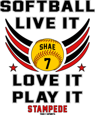 SB16 SOFTBALL- LIVE IT- LOVE IT -PLAY IT
