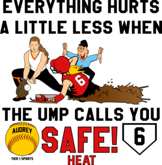 SB22 EVERYTHING HURTS A LITTLE LESS WHEN THE UMP CALLS YOU SAFE