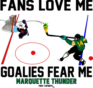 HOC33 FANS LOVE ME GOALIES FEAR ME