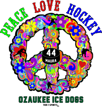 HOC37 PEACE LOVE HOCKEY