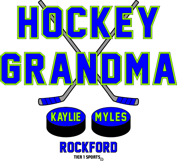 HOC58 HOCKEY GRANDMA (MOM, SISTER, DAD, ECT.)
