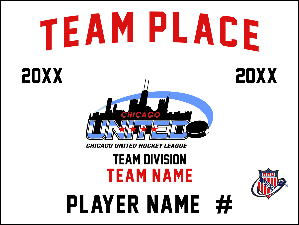 2026 CUHL INDIVIDUAL PLAYER BANNER 11 X 15