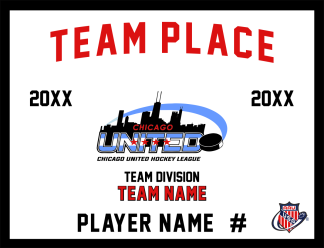 2026 CUHL INDIVIDUAL PLAYER BANNER 13 x 17