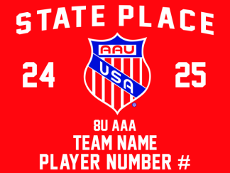 2025 AAU 8U AAA STATE INDIVIDUAL PLAYER BANNER 11X15