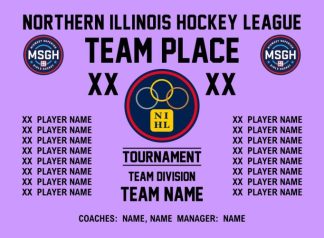 2026 NIHL GIRLS HOCKEY TEAM BANNER 11X15 MINIMUM ORDER 8 BANNERS PER ORDER-ANY SIZE
